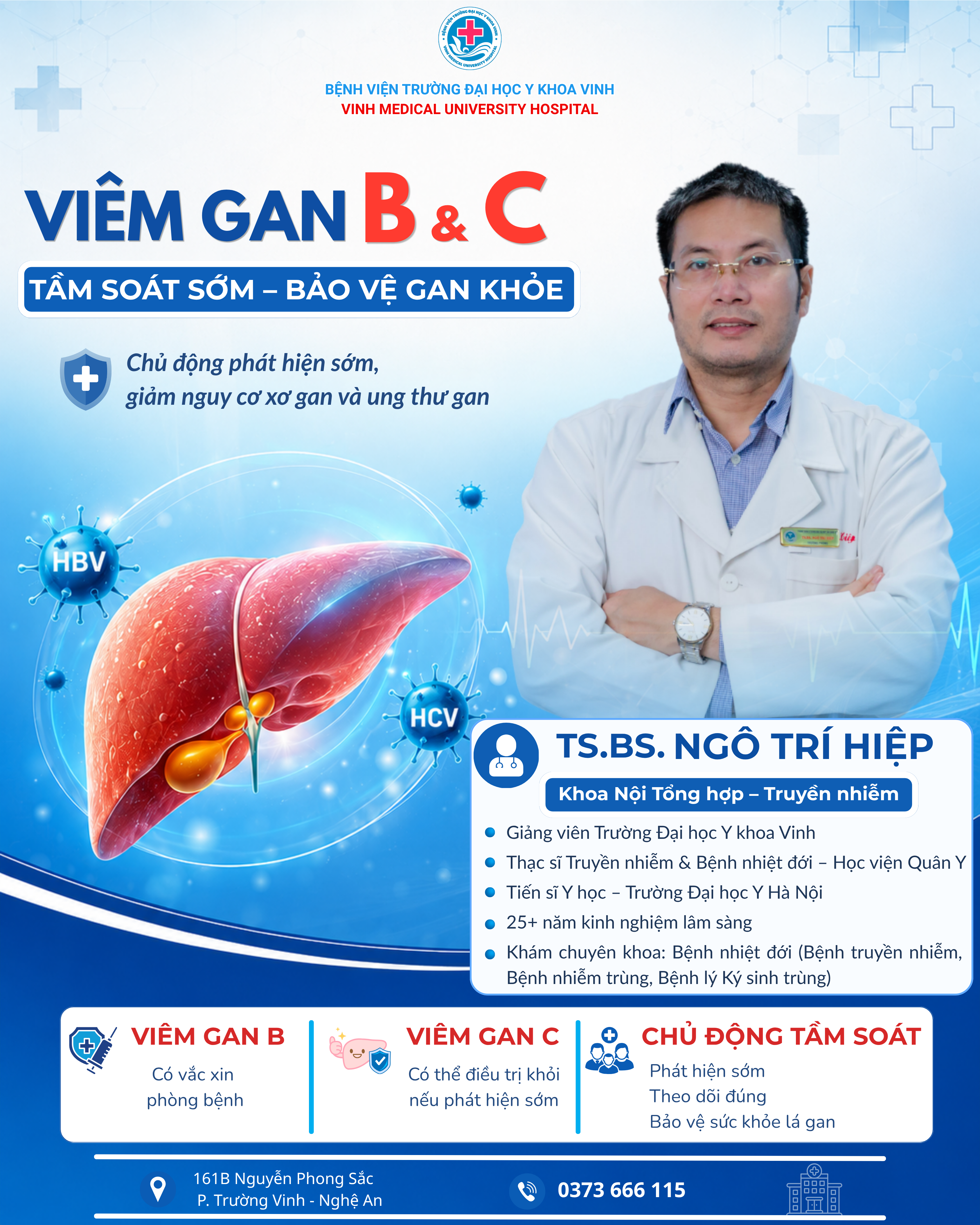 Viêm gan B và C: Tầm soát sớm để ngăn ngừa xơ gan, ung thư gan
